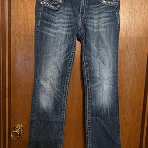 Signature Dark Blue Straight Leg Jeans